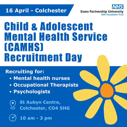 Children and Adult mental health services recruitment poster