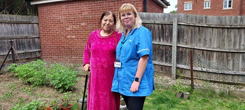 Photo of Becky Harris and Fatima Alaswad