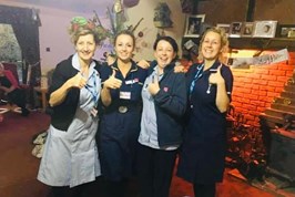 Julie Goodge and her daughters Michelle Carlow, Carla Hotten and Beckie Longman will all be working over the holiday season to care for those in need.