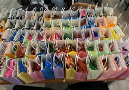More than 70 Christmas multicoloured paper snack bags