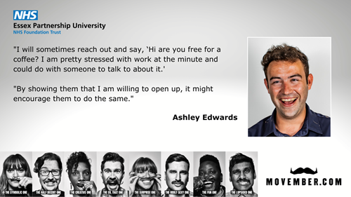 Movember quote from Ashley Edwards