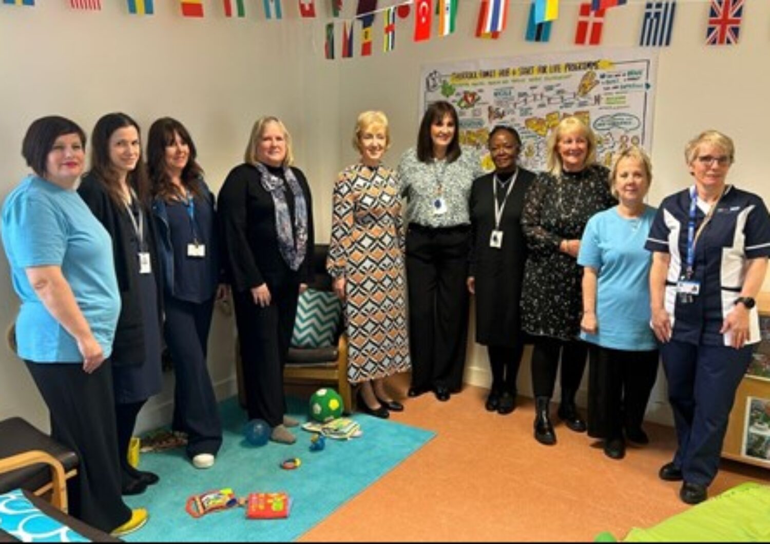 Group of women standing together smiling at the camera