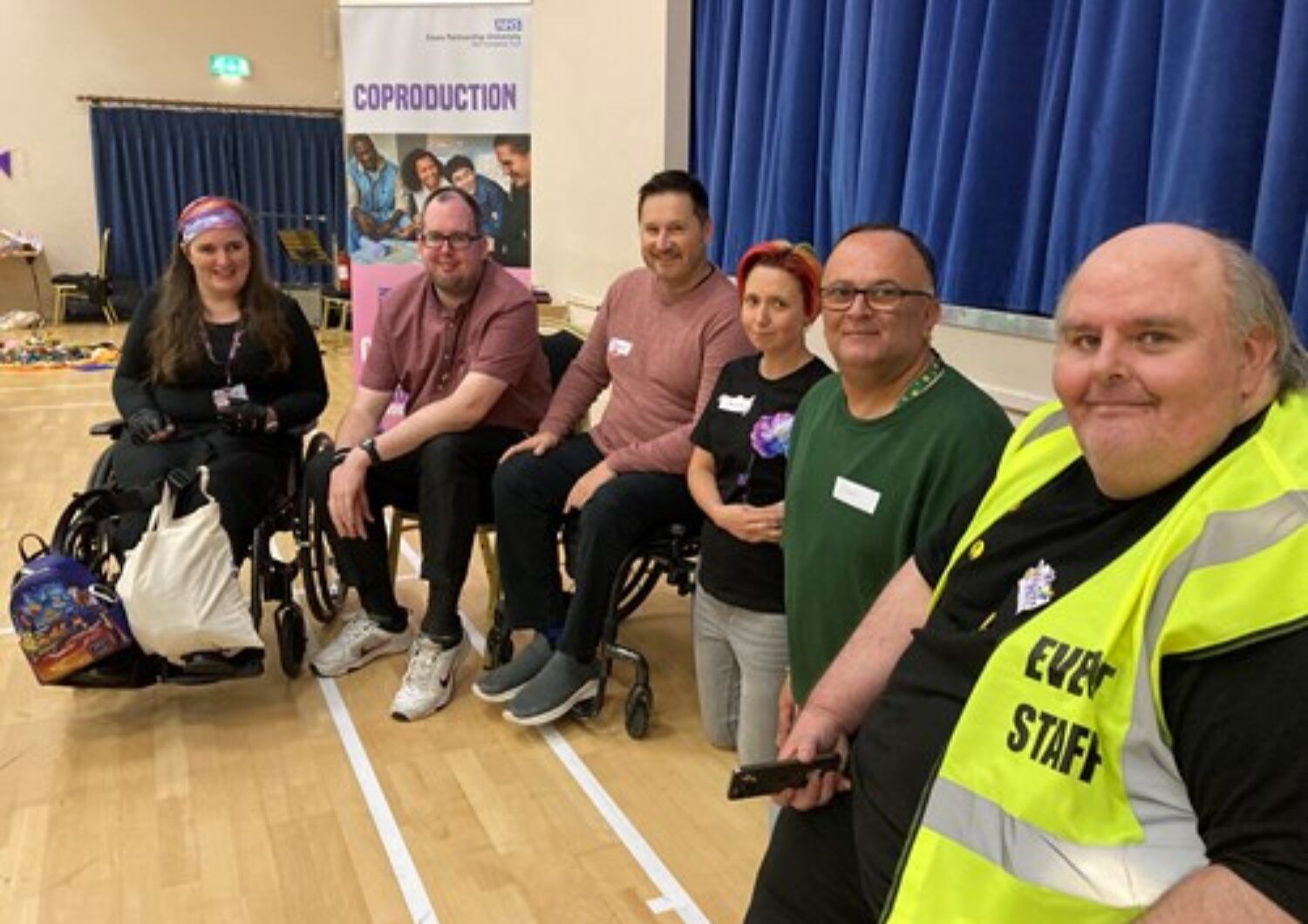 Group of lived experience ambassadors at the 2024 coproduction conference