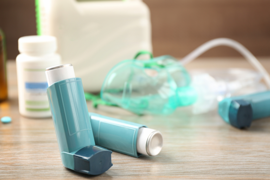 Image of items related to asthma