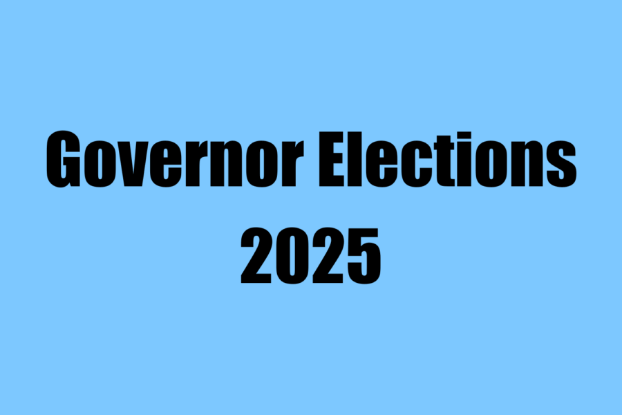 Light blue background, text 'Governor Elections 2025'