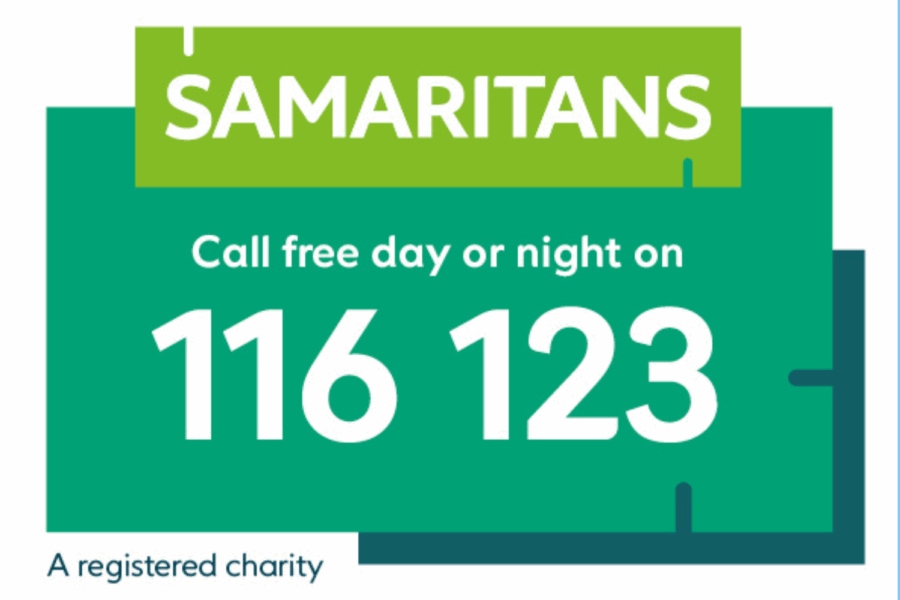 Charity Samaritans phone number 116 123